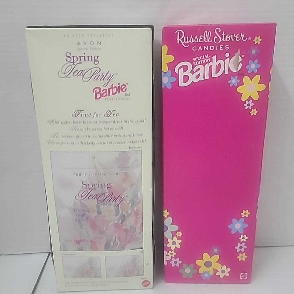 Lot Of 2 Vintage Barbie 1990's Rare Avon And Russel Stover Special Edition - Picture 4 of 4